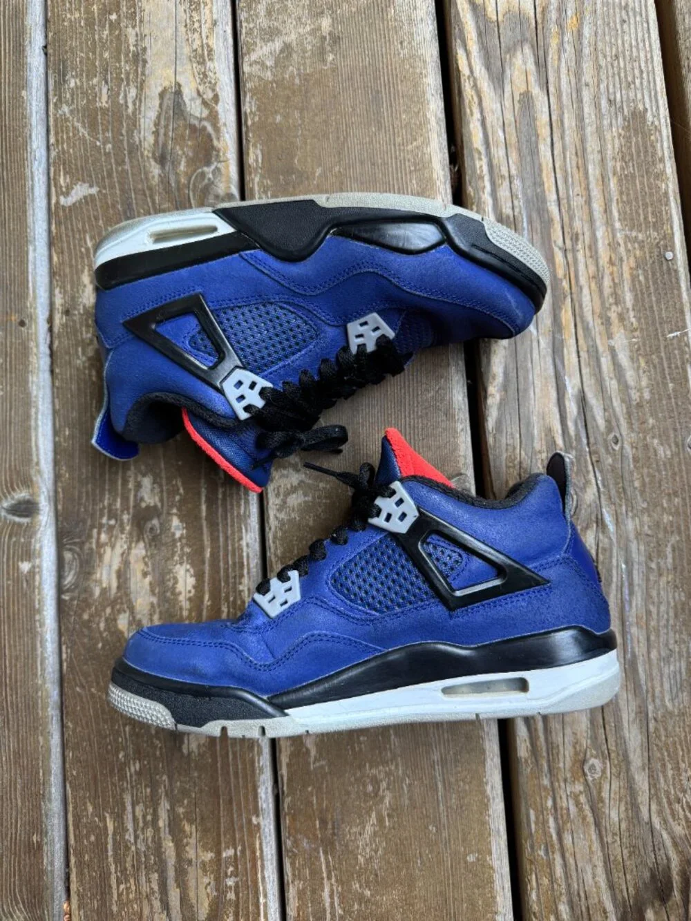 Nike Air Jordan 4 Winter Loyal Blue Jordan 4 #CQ9597-401 in Youth 5.5